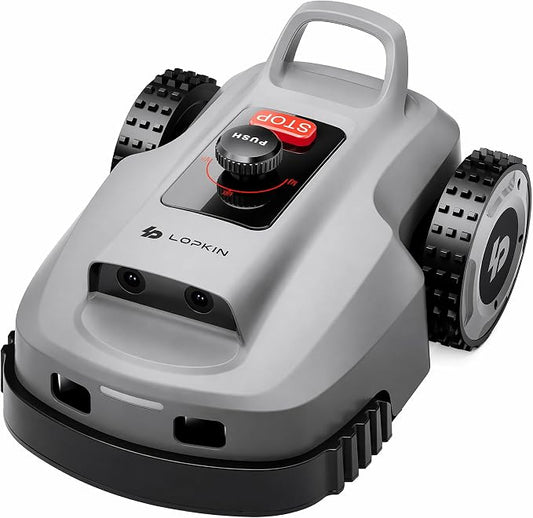 Robot Lawn Mower, Wire-Free Robotic Mower for 0.99 Acres, No Perimeter Wire, Auto-Mapping, RTK + AI 3D Vision Navigation, 300+ Object Avoidance, 57% Slope, IP66 Automatic Grass Cutter