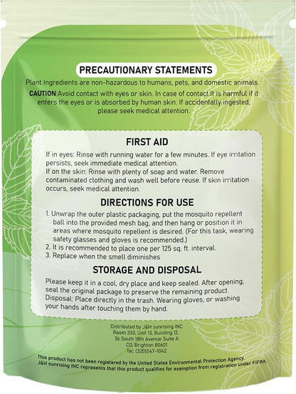 Mosquito Repellent, Mosquito Repellent Outdoor Patio Powerful, Mosquites Deterrent for Yard, Camping,Hiking, Picnicking Child&Pets Friendly