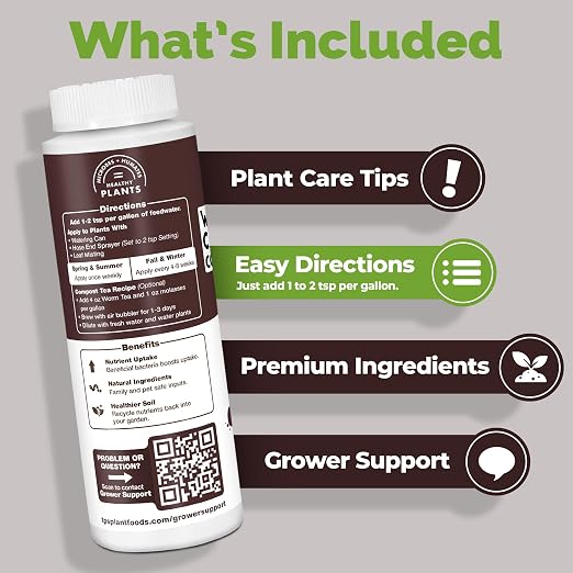 Worm Casting Tea Concentrate – Liquid Microbial Supplement for Living Soil, Stronger Roots & Healthier Plants, 1 Gallon