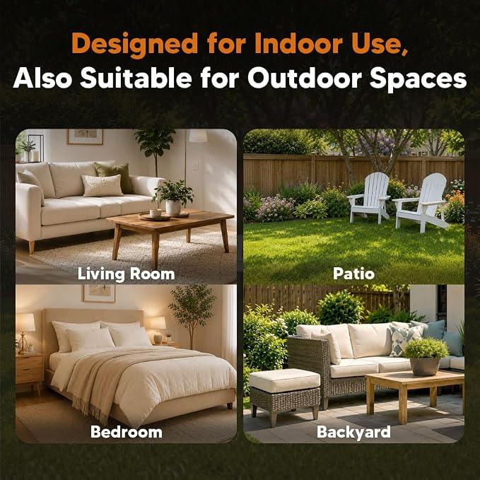 Mosquito Repellent, Mosquitoes Repellent Indoor, Keep Mosquito Away, Covers 120 sq ft of Space,Safe for People and Pets, Perfect for Patio,Bedroom,Garden,Camping-8P