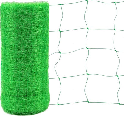 Toolazy Trellis Netting 59" x328' Green - Heavy Duty 6" Mesh Plant Support Net for Climbing Vegetables, Garden Trellis Roll for Tomato Cucumber Pea Bean Vine Grow Tent Scrog Hydroponic