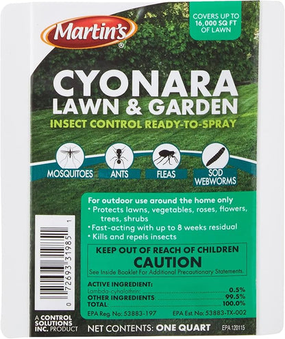 Control Solutions Cyonara Lawn & Garden RTS Ready-to-Spray Mosquito and Insect Control, 32_Ounce, 32oz