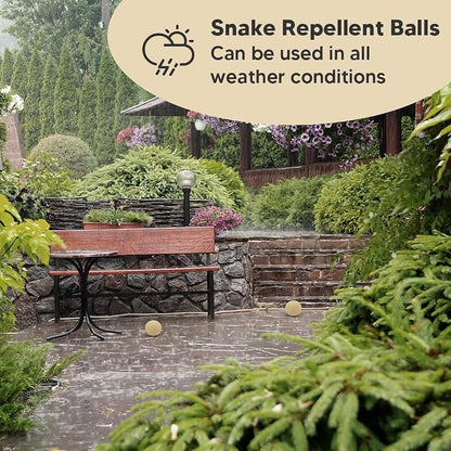 Snake Repellent Outdoor, Natural Snake Repellent for Yard Powerful Pet Safe, Keep Snakes Out of Your Yard, Backyard Snake Deterrent, Snakes Away Repellant- 8P