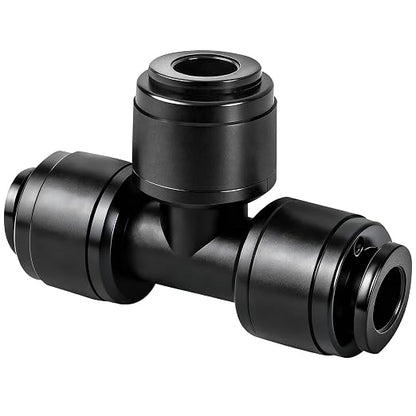 30 Pack 1/4 Inch Drip Irrigation Tee Fittings - 1/4'' Drip Line Push-to-Fit Connectors for 1/4 Inch Drip Irrigation Tubing Leak Free Lock T Parts for Drip Irrigation System