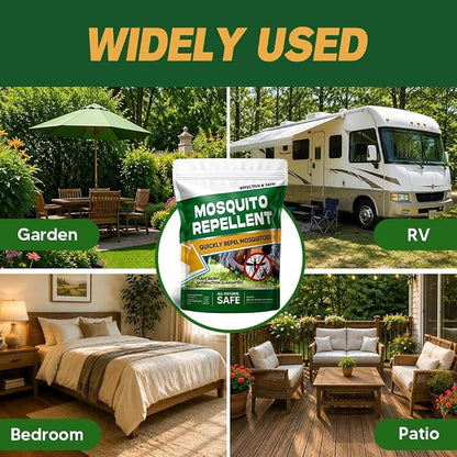 Mosquito Repellent Outdoor Patio, Mosquito Repellent Indoor, Keep Mosquitoes Away, Mosquito Repellents for Room, Safe for Kids & Pets, 3 Months Protection, Covers 120 Sq Ft, 7 Packs