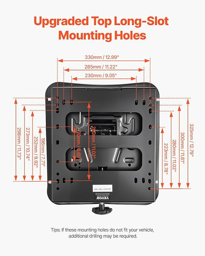 VEVOR Seat Suspension Kit Without Seat Slider Track, Universal Air Ride Seat Suspension for Zero Turn Lawn Mower, with Dustcover, Tractor Seat Suspension ‎Kit for Forklift, Bulldozers