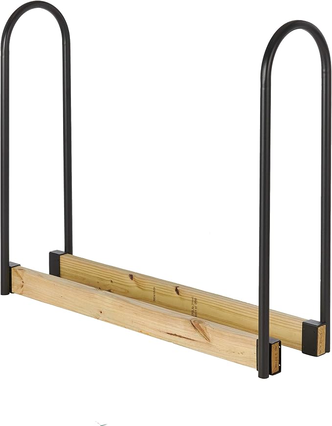 Shelter Outdoor Wood Rack for Firewood - Firewood Holder & Log Rack, Outdoor Firewood Racks, Powder Coated Firewood Rack, 1.25" Tubular Steel