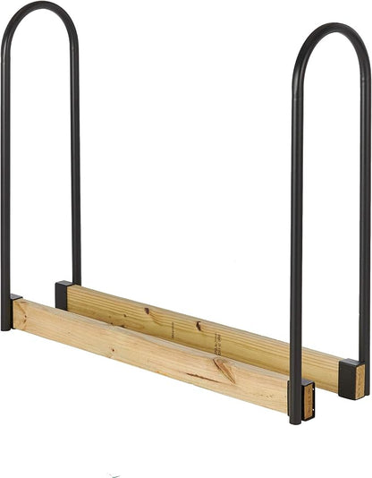 Shelter Outdoor Wood Rack for Firewood - Firewood Holder & Log Rack, Outdoor Firewood Racks, Powder Coated Firewood Rack, 1.25" Tubular Steel