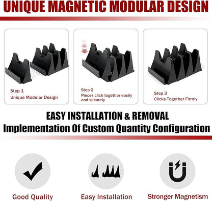 24 pcs Magnetic Modular Wrench Organizer Wrench Holder - Wrenchs Tool Organizers for Tool Drawer Storage, Wrenchs Rack with Metric SAE Labels, Tool Storage Set Holder Festival for Mechanics