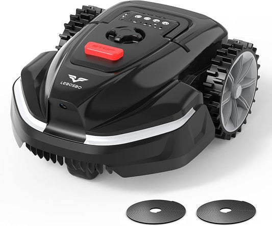 V3 Robotic Lawn Mower with AI Vision Obstacle Avoidance, Smart APP Control, Low-Noise Operation, Adjustable Cutting Height, No-Go Zones, Ideal Robot Lawn Mower for Lawns Up to 1600 Sq.Ft
