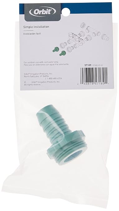 Orbit 57189 1" Poly Male Adapter for Orbit Valve Manifold System