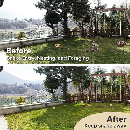 Snake Repellent Outdoor, Natural Snake Repellent for Yard Powerful Pet Safe, Keep Snakes Out of Your Yard, Backyard Snake Deterrent, Snakes Away Repellant- 8P