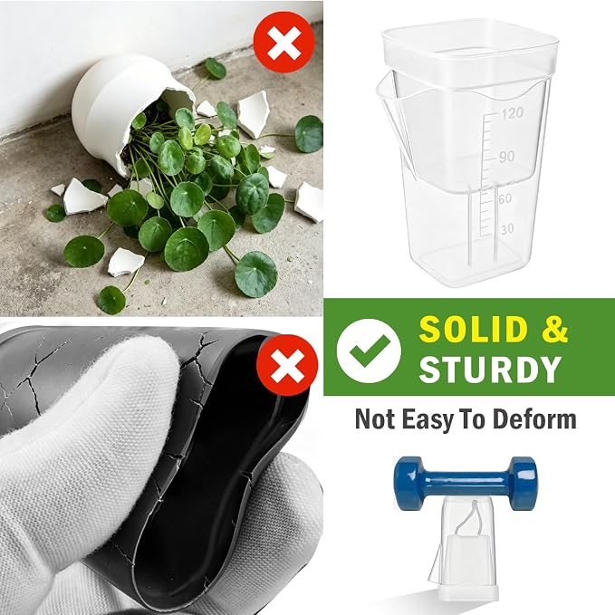 30 Pack 2" Small Self Watering Pots for Indoor Plants with 30 Plant Label Mini Clear Plastic Planters with Water Level and Drainage Holes for Propagation, Succulents,and African Violet