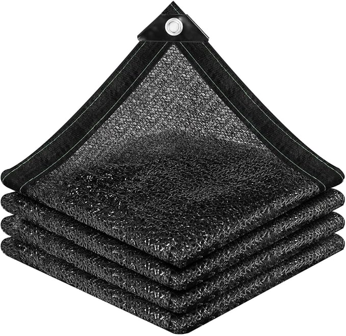 vensovo 50% Sunblock Shade Cloth Net Black Resistant - 6x10 Ft Garden Shade Mesh for Plant Cover, Greenhouse, Chicken Coop, Kennels, Tomatoes Plants