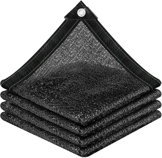 vensovo 50% Sunblock Shade Cloth Net Black Resistant - 12x30 Ft Garden Shade Mesh for Plant Cover, Greenhouse, Chicken Coop, Kennels, Tomatoes Plants