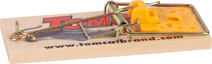 Tomcat Wooden Mouse Traps - Disposable Non-Chemical Mouse Trap for Homes,Garages and Basements,4 Count (Pack of 3)