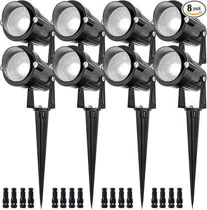5W Spot Lights Outdoor 5000K Daylight White Flag Pole Light 12V~24V AC/DC LED Landscape Spotlights, Waterproof Low Voltage Landscape Lighting for Yard (8)