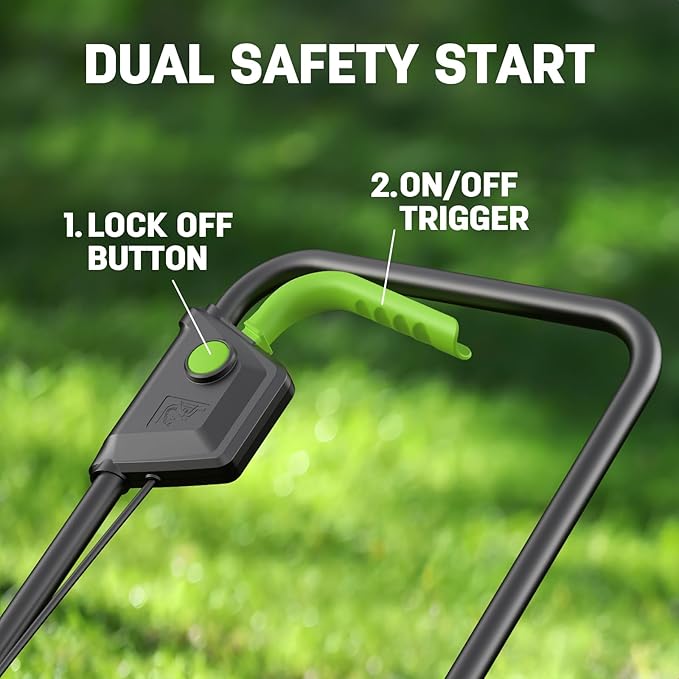 STEELITE 13-Inch Cordless Lawn Mower & Leaf Blower Combo, with 21V 4.0Ah + 2.0Ah Batteries & Charger, 5-Position Height Adjustment, Mulching/Bagging Mower for Small Yards
