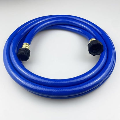Darnassus PVC Garden Hose 1/2 Inch, 10 FT Flexible Water Hose Blue with Male and Female Plastic Fittings - No Leaking and Lightweight for Household Outdoors Lawns Patio