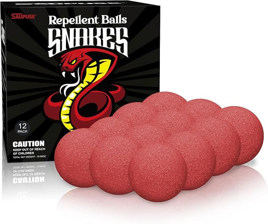 Snake Repellers For Outdoor And Patio Snake Repellent, Powerful And Natural Ingredients Snake Repellent Balls For Lawn, Garden, Fishing, Home, Camping Repel Snakes, Moths And Other Small Pests.12 Pack