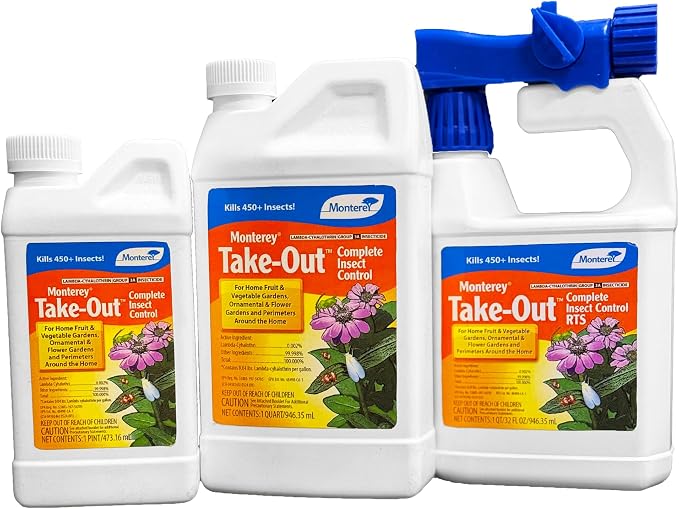 Monterey Take-Out Complete Insect Control I Pint - Kills 450+ Insects, Controls Mosquitoes, Fleas, Ants, Mites - 1 Pint Covers 8,000 Sq. Ft. - Bundled with Monterey Spoon