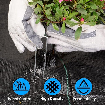 LAVEVE 3FT x 400FT Weed Barrier Landscape Fabric, 3.2oz Premium Heavy Duty Garden Cloth, Ground Cover for Gardening, Farming