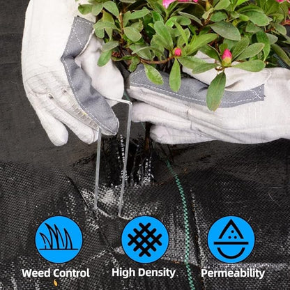 LAVEVE 4FT x 300FT Weed Barrier Landscape Fabric, 3.2oz Premium Heavy Duty Garden Cloth, Ground Cover for Gardening, Farming