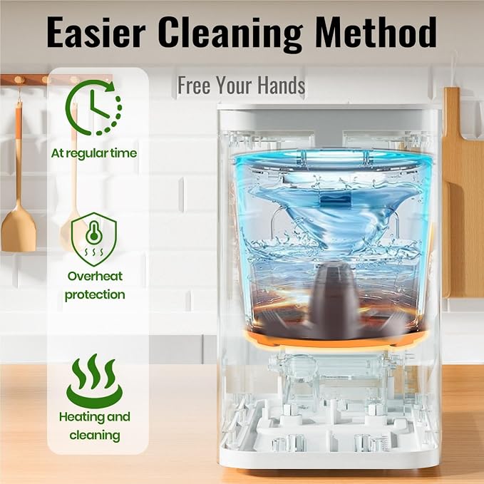 3L Electric Composter for Kitchen, Smart Compost Bin for Countertop, Auto-Cleaning/Odor-Free/LED Display, Turn Kitchen Waste to Dry Compost Fertilizer, Indoor/Outdoor Compost Machine