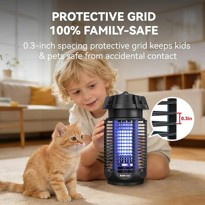 Electric Bug Zapper for Outdoor Indoor, Mosquito Zapper, 1/2 Acre Wide Coverage, 4200V 20W Powerful, IPX4 Waterproof Insect Killer for Backyard, Patio, 2 Pack