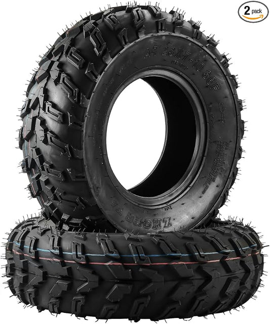 PHILTOP ATV UTV All-Terrain Tires 23x7-10, 6-Ply Super Mud 23x7-10 ATV Tires for Riding Mowers, Golf Carts, Set of 2 (Z-183)