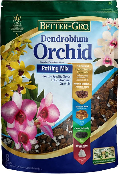 Sun Bulb 50240 Better Gro Dendrobium Mix, 8 Quart, Natural|Browns