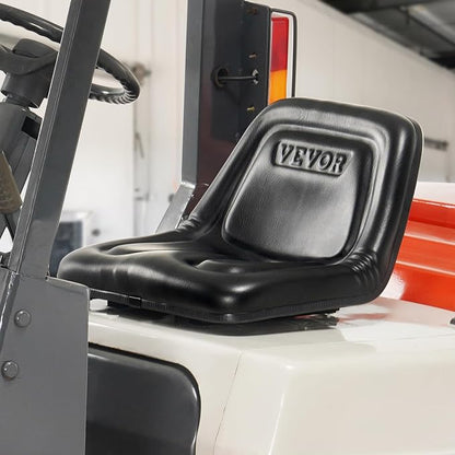 VEVOR Universal Tracor Seat, Lawn Mower Seat with Micro Switch and Drainage Holes, 6.3-11.8 inch Extended Slot Tractor Seat for Tractor Loader Excavator