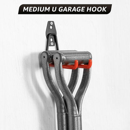 Heavy Duty Garage Hooks for Storage & Hanging Items, 40-Pack | for Hanging Bikes, Hoses, Ladders, Ropes, Garden Tools; for Garage, Warehouse, Yard, Shed