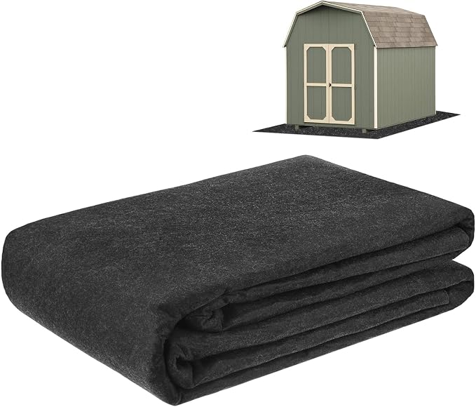 M METERXITY 3 mm Thickened Outdoor Storage Shed Mat, 2.6x18 ft Waterproof Shed Flooring Mat for Patio Furniture Floor Protecting from Wear/Liquid/Dust/Oil, Non-Slip Felt Rubber Rug Pad [Grey]