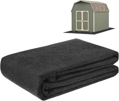M METERXITY 3 mm Thickened Outdoor Storage Shed Mat, 2.6x18 ft Waterproof Shed Flooring Mat for Patio Furniture Floor Protecting from Wear/Liquid/Dust/Oil, Non-Slip Felt Rubber Rug Pad [Grey]