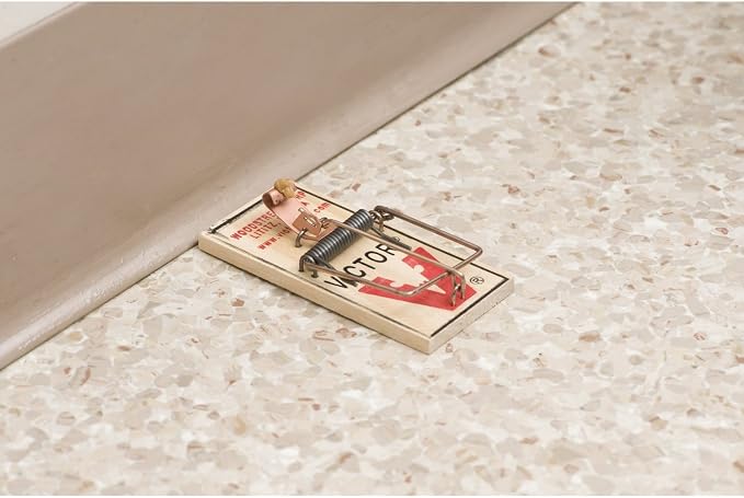 Victor Metal Pedal Mouse Trap - M023 - Wood Mouse Trap, Brown, 2 Count (Pack of 12)