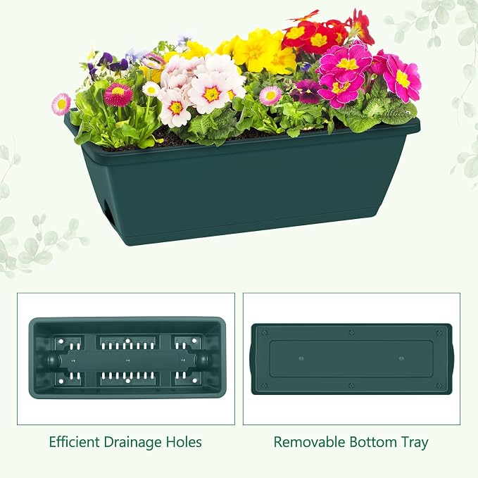 Vertical Raised Garden Beds 32.4" Tall Planter Raised Beds Boxes Patio Herb Garden Planter Outdoor with Metal Fences Legs for Small Climbing Plant Gardening Vegetables Patio Balcony Porch, Green