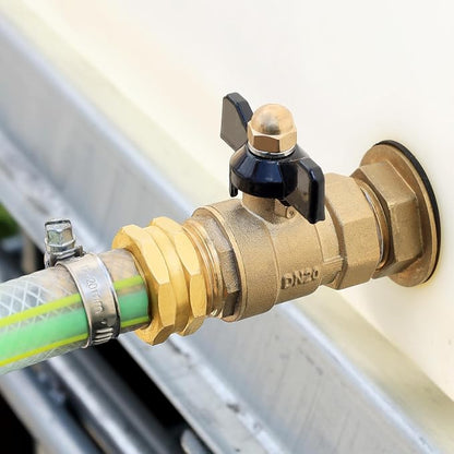 SIGURANTA 3/4" Hose Fitting Female | Brass GHT Thread Connector for Faucet/Bibb/Spigot | Garden Hose End Adapter (3/4" FHT Barb Fitting 10PCS)