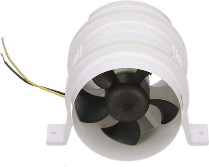 Attwood Turbo 4000 In-Line Bilge Blower 4 Inch 12V | High-output airflow supports efficient bilge ventilation and safety