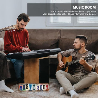 Music Posters, Wall Decor Posters for Room Aesthetic, Metal Signs Vintage Music Wall Art for Rec Room Bedroom Studio Coffee Bar