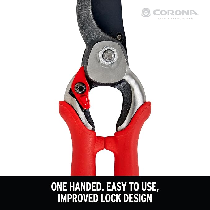 Corona BP 7200 Forged Pro Cut Bypass Hand Pruner, 1-Inch, Red