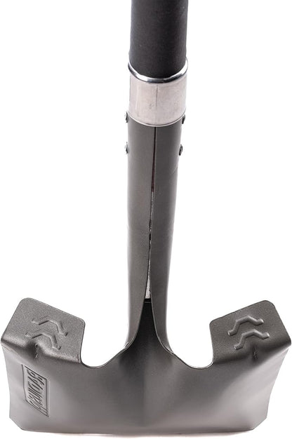 Radius Premium Long Handle Square-Point Shovel, Fiberglass Shaft
