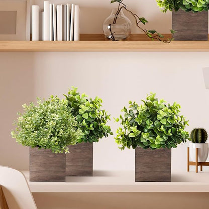 Suzile 12 Set 4 Inch Wooden Planter Box Flower Square Vases for Centerpiece Rustic Cube Planter Box with Removable Foam Blocks Liner Square Vase Craft for Garden Home(Brown Wood)