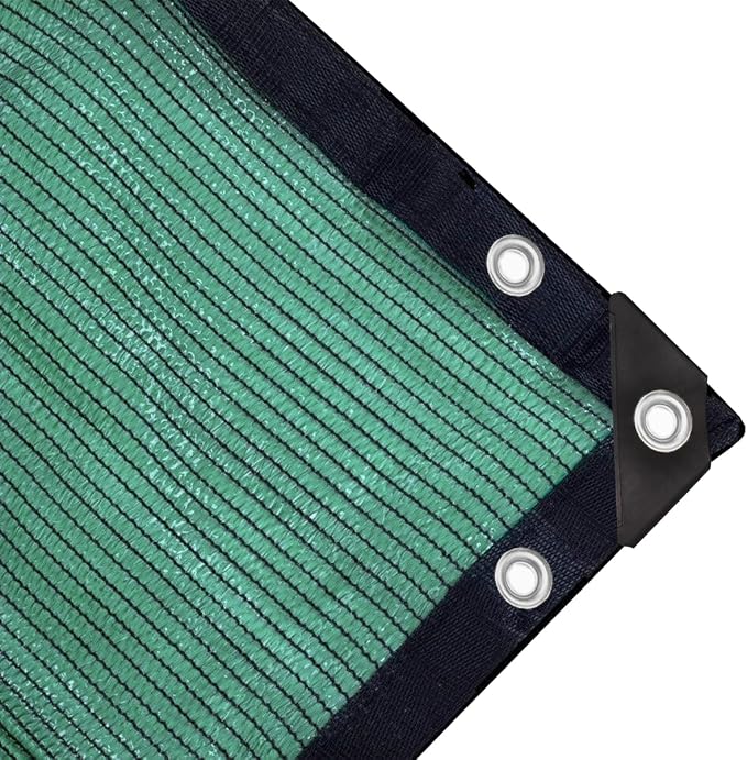 70% Green Shade Cloth with Grommets, 8 FT X 20 FT UV Blocking Mesh Tarp | Heavy Duty Shade Cover for Garden,Patio, Plant Cover, Tomatoes, Barns Kennel, Greenhouse