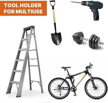 FLEXI RODS Garage Organization Weed Eater Holder Shed Organizer, Trimmer Rack Garden Power Tool Hanger for Grass Lawn Mower, 2 Pack