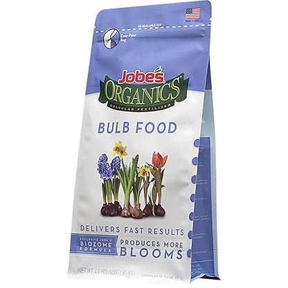 Jobe’s Organics Granular Bulb Fertilizer, Organic Bulb Fertilizer for Tulips, Daffodils, and Other Bulbs, 4 lbs Bag