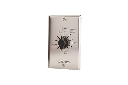 C Series Commercial Style Spring Wound Auto Off In-Wall Time Switch, 2 Hours Timer Length, SPST Switch Type