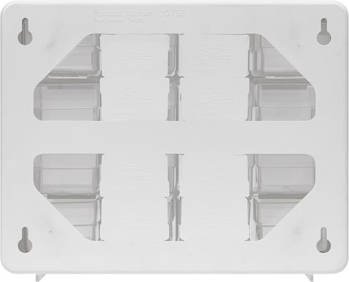 Akro-Mils 16-Drawer Plastic Drawer Storage Cabinet for Garage Organization, Beads, Makeup Organizer, Building Bricks Storage, Teacher Toolbox, 10-1/2" W x 6-1/2" D x 8-1/2" H, 10116 White