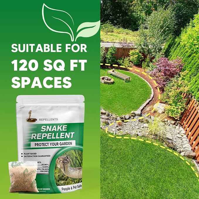 Snake Repellent for Yard, Snake Away, Keep Backyard Snake Away, 5P