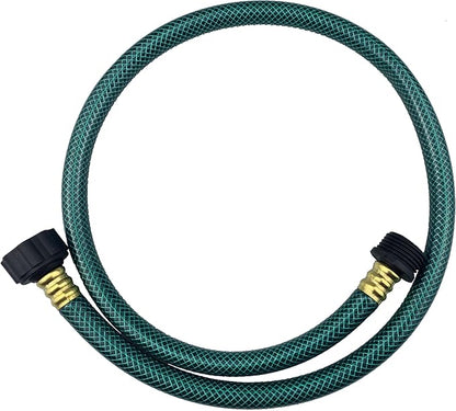 Darnassus PVC Garden Hose 1/2 Inch, 3 FT Flexible Water Hose Green with Male and Female Plastic Fittings - No Leaking and Lightweight for Household Outdoors Lawns Patio